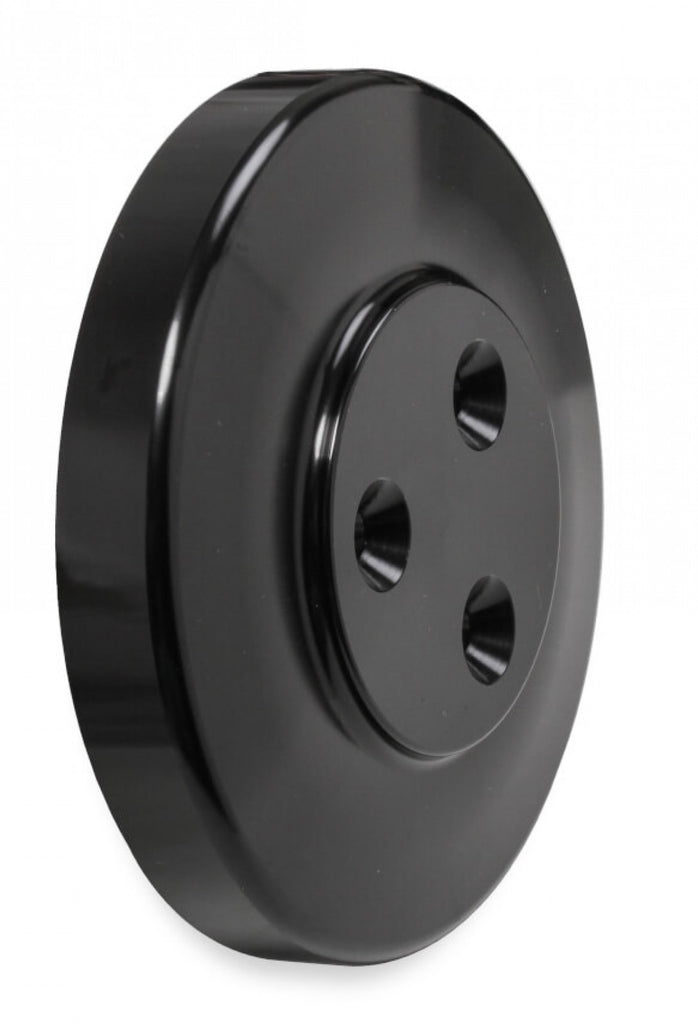 Holley SD7 Compressor Pulley Cover Black