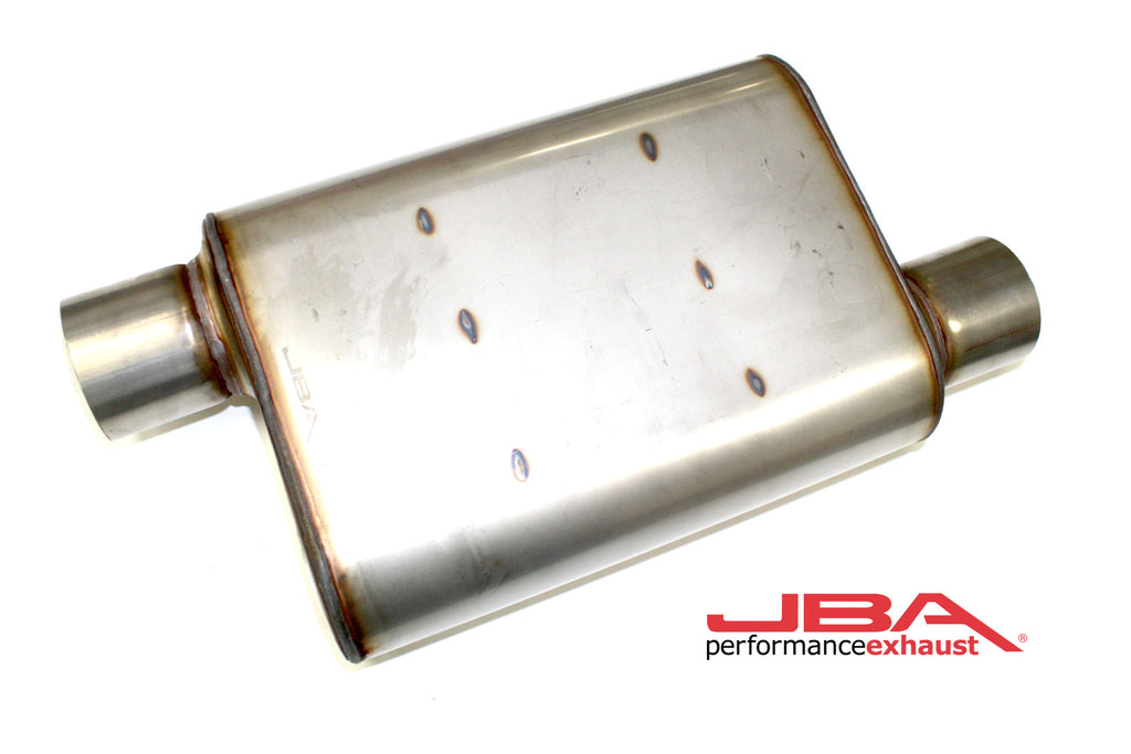 JBA Performance Chambered 3" Muffler 304 SS Offset/Offset