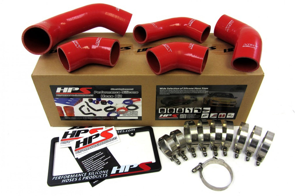 HPS Red Reinforced Silicone Intercooler Hose Kit for Mitsubishi 03-07 Lancer EVO 8 9 MR US-Spec