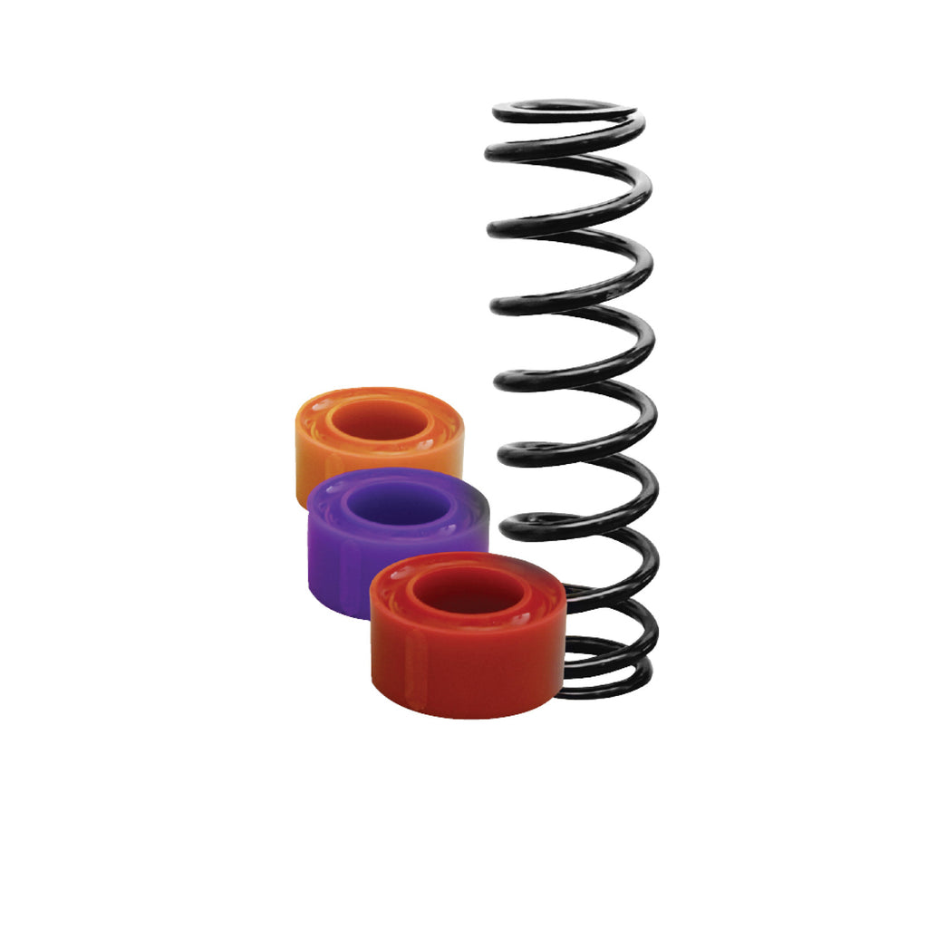 Longacre 1 1/4" Large Spacing Coil-Over Spring Rubber Orange Soft