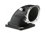 Holley EFI Cast Aluminum 4500 EFI Throttle Body Intake Elbow-Ford 5.0 To 4500-Black Finish