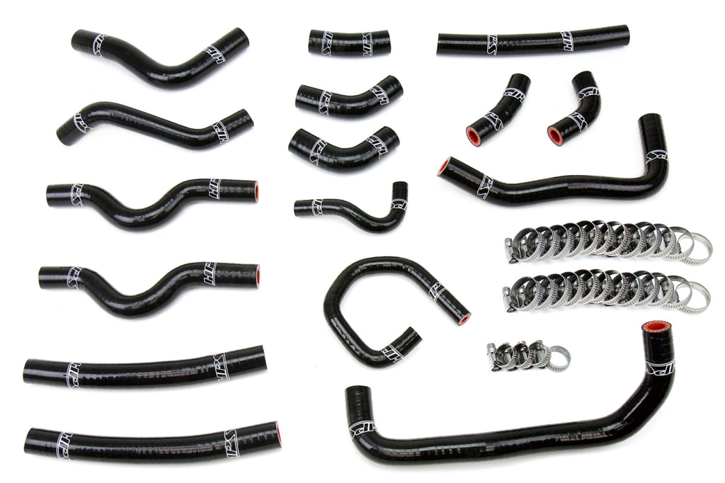 HPS Black Reinforced Silicone Heater Hose Kit Coolant for Toyota 98-02 Land Cruiser 4.7L V8