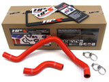 HPS Red Reinforced Silicone Radiator Hose Kit Coolant for Honda 93-97 Del Sol SOHC D15 D16