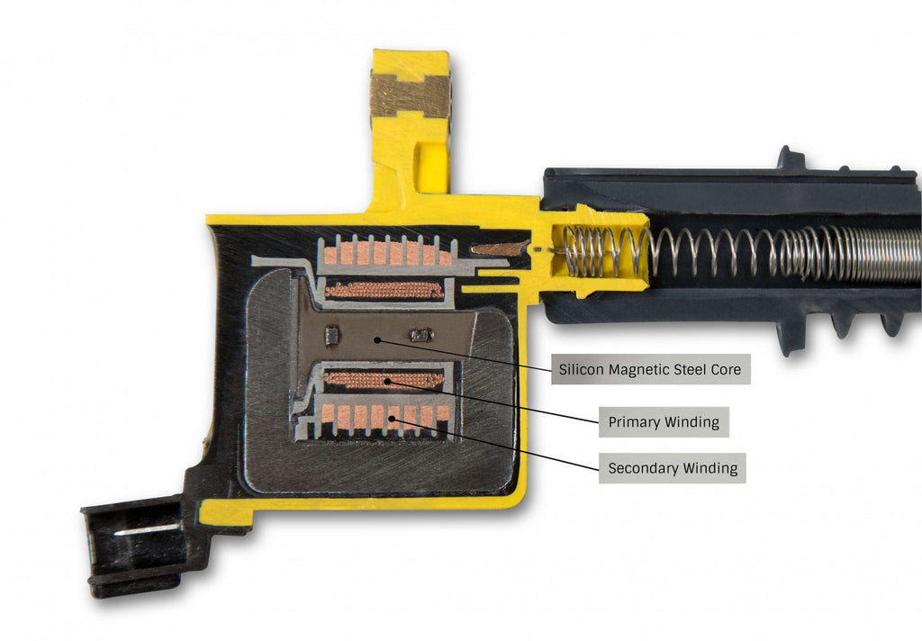 ACCEL Ignition Coil - SuperCoil - 2004-2008 Ford 4.6L/5.4L/6.8L 3-valve engines - Yellow - 8-Pack