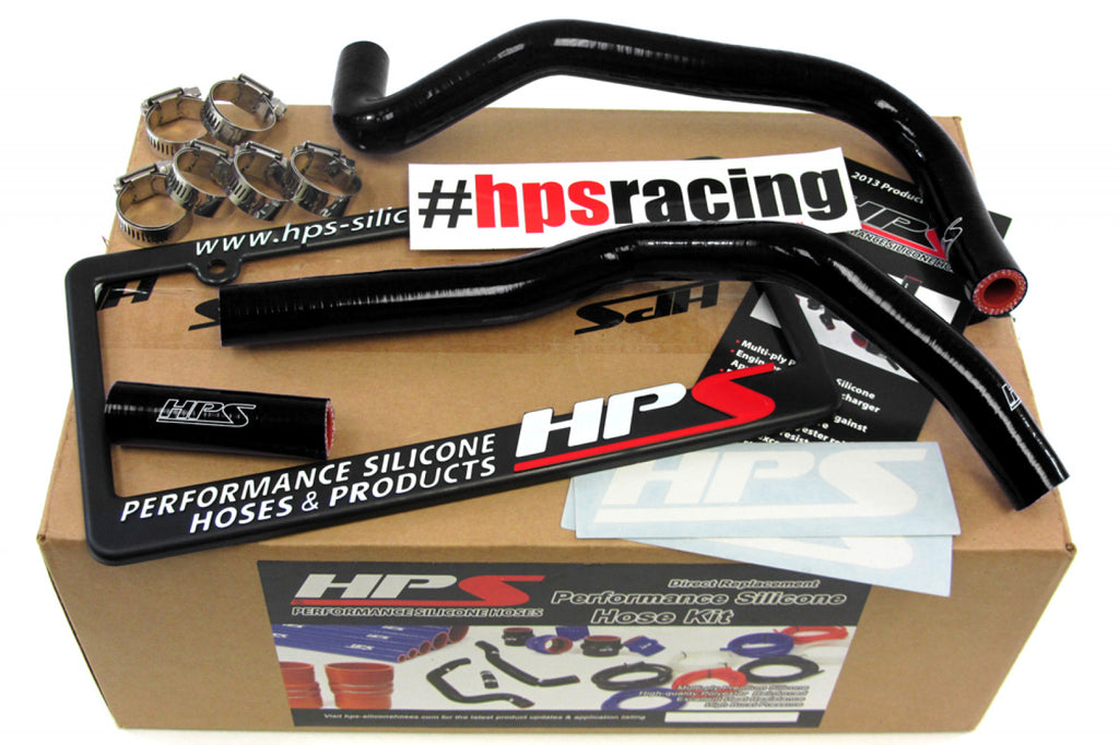 HPS Black Reinforced Silicone Heater Hose Kit for Scion 13-16 FRS