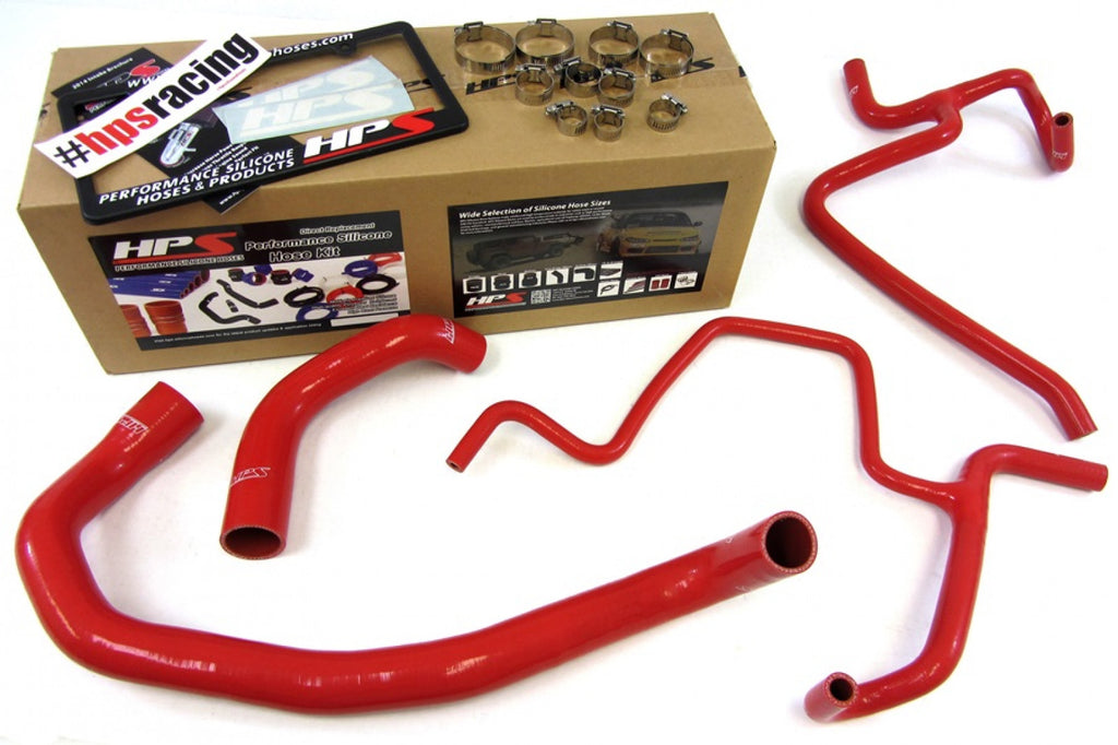 HPS Red Reinforced Silicone Radiator Hose Kit for Dodge/Chrysler 05-10 Challenger/Charger/Magnum/300C R/T 5.7L V8