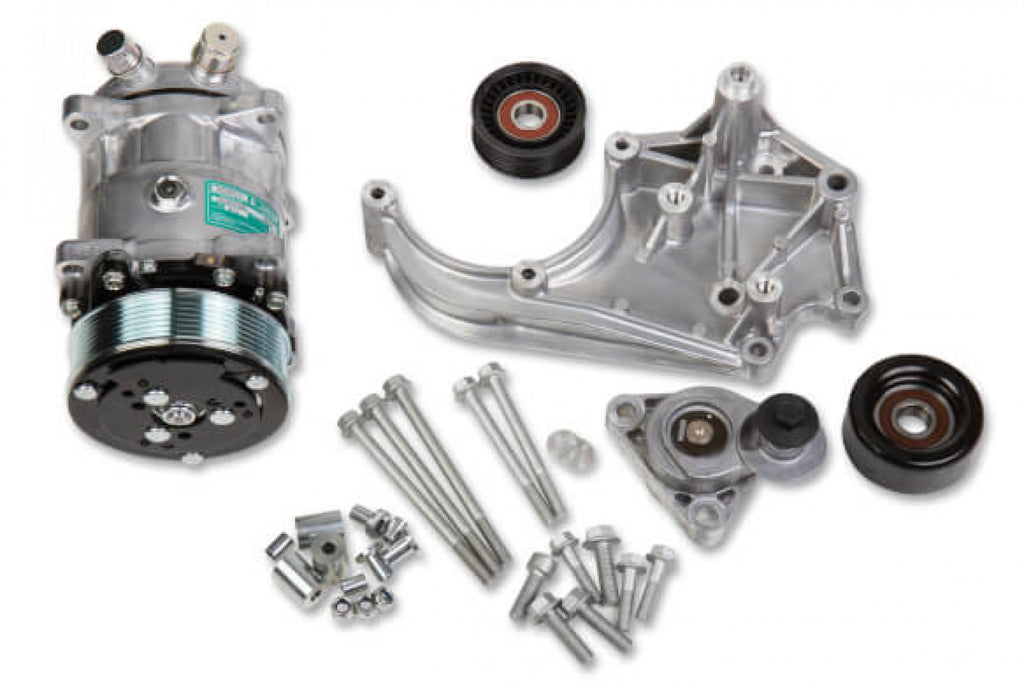 Holley LS High-Mount A/C Accessory Drive Kit - Includes SD508 A/C Compressor, Tensioner, & Pulleys