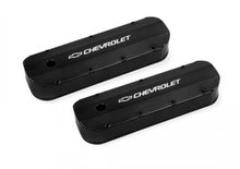 Load image into Gallery viewer, Holley GM Licensed Valve Cover - Track Series  - BBC - Fabricated Aluminum - Long Bolt - Black