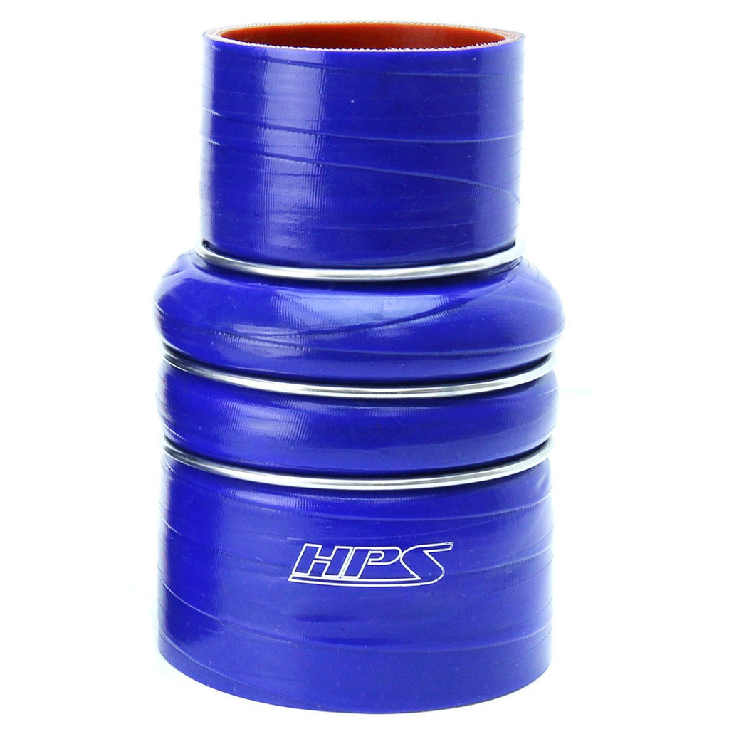 HPS 3" - 3-1/2" ID, 6" Length, Silicone Charge Air Cooler CAC Hose Double Hump Reducer Coupler Bellow Cold Side, High Temp 4-ply Reinforced, 76mm - 89mm ID