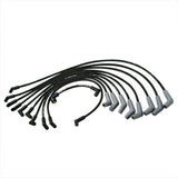 9mm Ignition Wire Set; 45 Deg. Boot; Black;