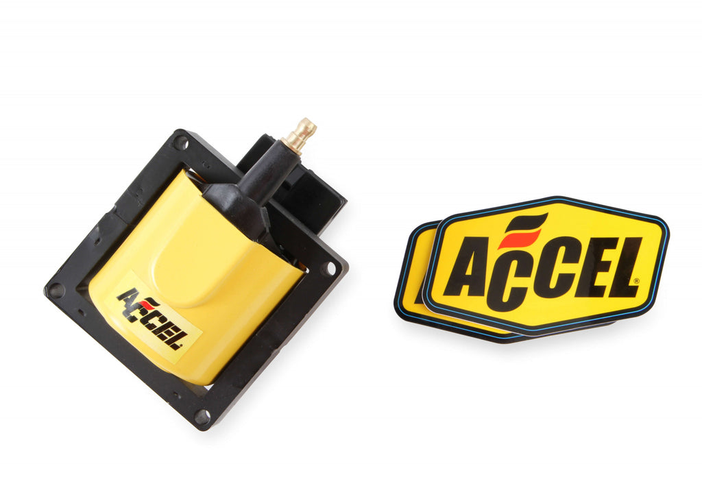 ACCEL Ignition Coil - SuperCoil - 1984-1998 Ford EEC-IV - Yellow - Individual