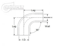 Load image into Gallery viewer, BOOST Products Silicone Reducer Elbow 90 Degrees, 3-1/2&quot; - 3&quot; ID, Black