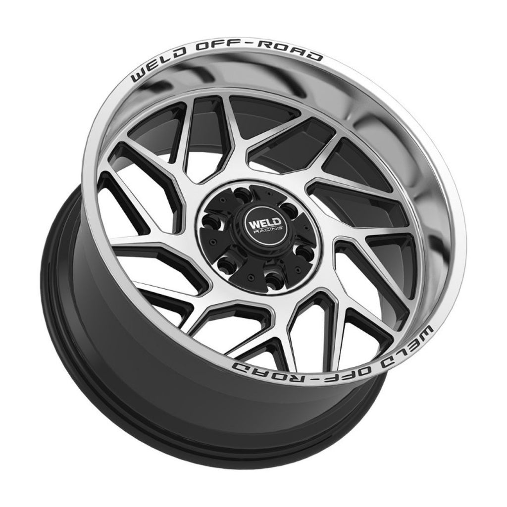 WELD Off-Road 22x12 Fulcrum 6x135 6x139.7 ET-44 BS4.75 Gloss BLK MACH 106.1 Wheel