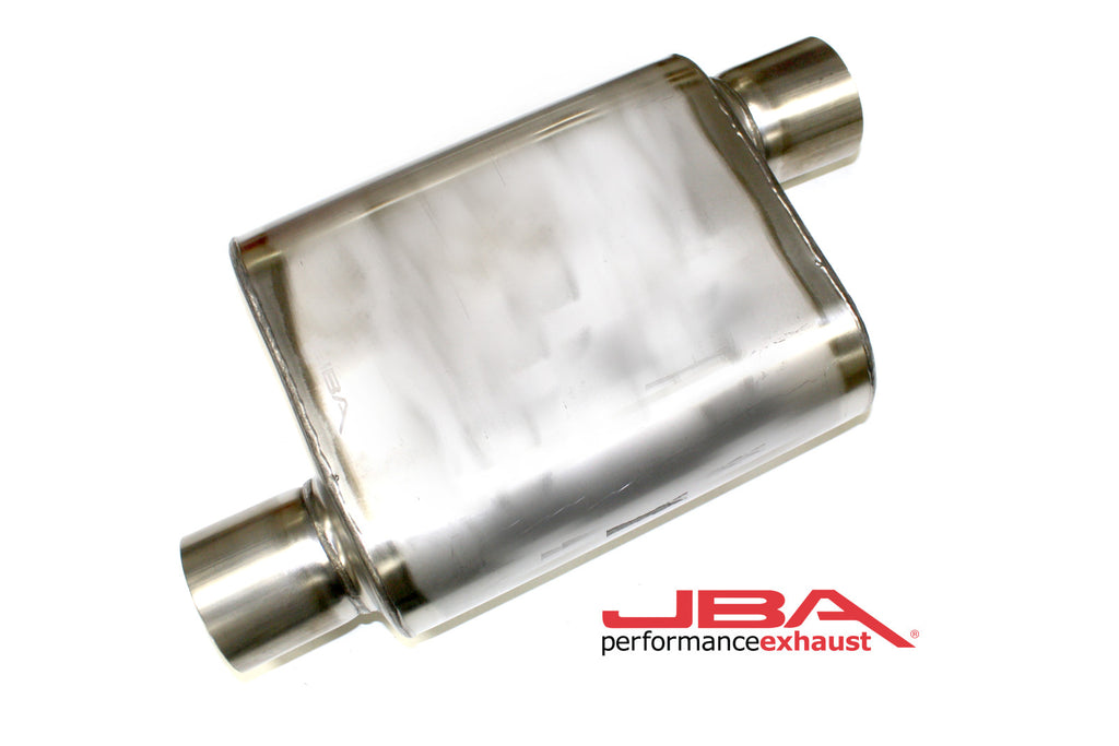 JBA Performance Chambered 3" Muffler 304 SS Offset/Offset