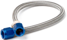 Load image into Gallery viewer, 6an Hose w/Blue Fittings 18in Length