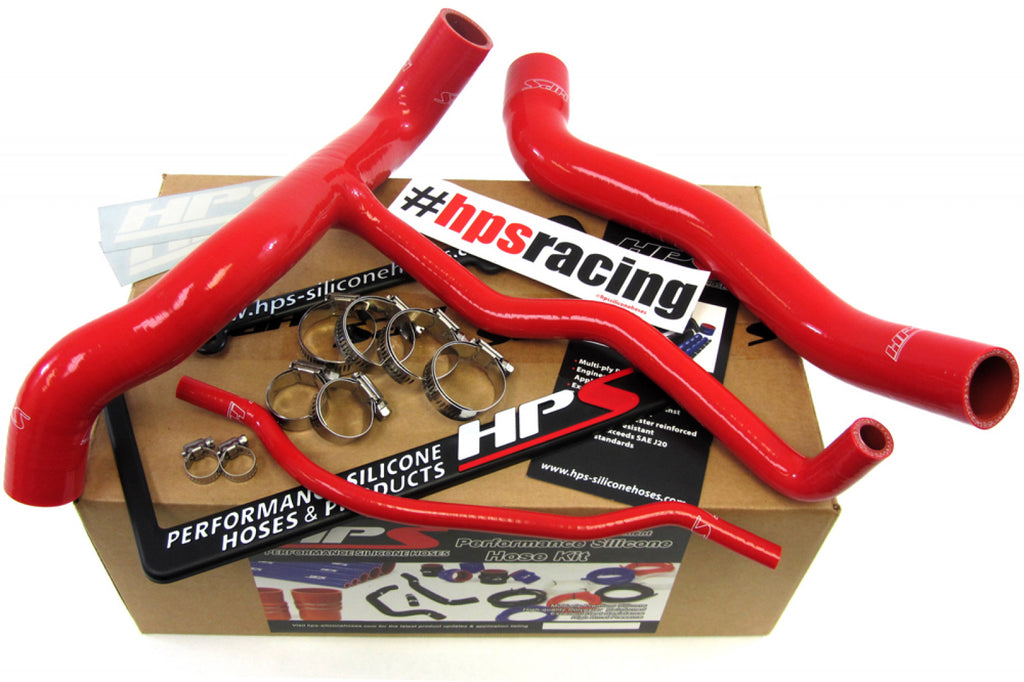 HPS Red Reinforced Silicone Radiator Hose Kit Coolant for Chevy 10-11 Camaro SS 6.2L V8