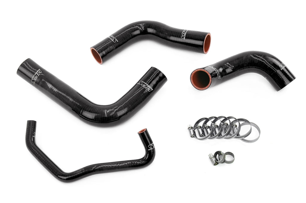 HPS Black Reinforced Silicone Radiator Hose Kit Coolant for Lexus 18-21 RC300 AWD 3.5L V6