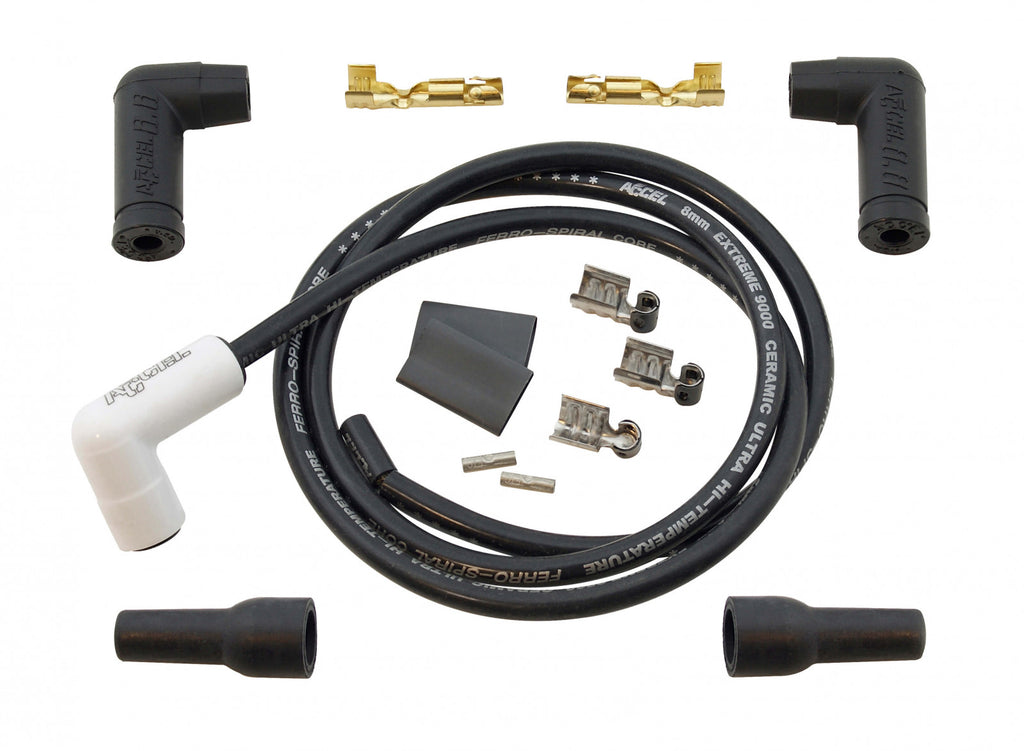 ACCEL 90 Degree Universal Ceramic Booted Single Wire Replacement Kit