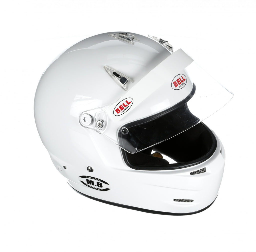 Bell M8 Racing Helmet-White Size Extra Small