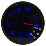 GAUGE; TACHOMETER; 5in.; 8K RPM; W/SHIFT LIGHT/PEAK MEM; BLACK/SMOKE/BLACK; SPEK