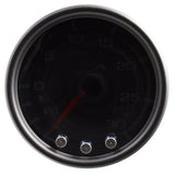 GAUGE; VAC/BOOST; 2 1/16in.; 30INHG-30PSI; STEPPER MTR W/PK/WRN; BK/SMK/BK; SPEK