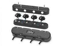 Load image into Gallery viewer, Holley 2-Piece Vintage Series Valve Cover - Gen III/IV LS - Satin Black Machined