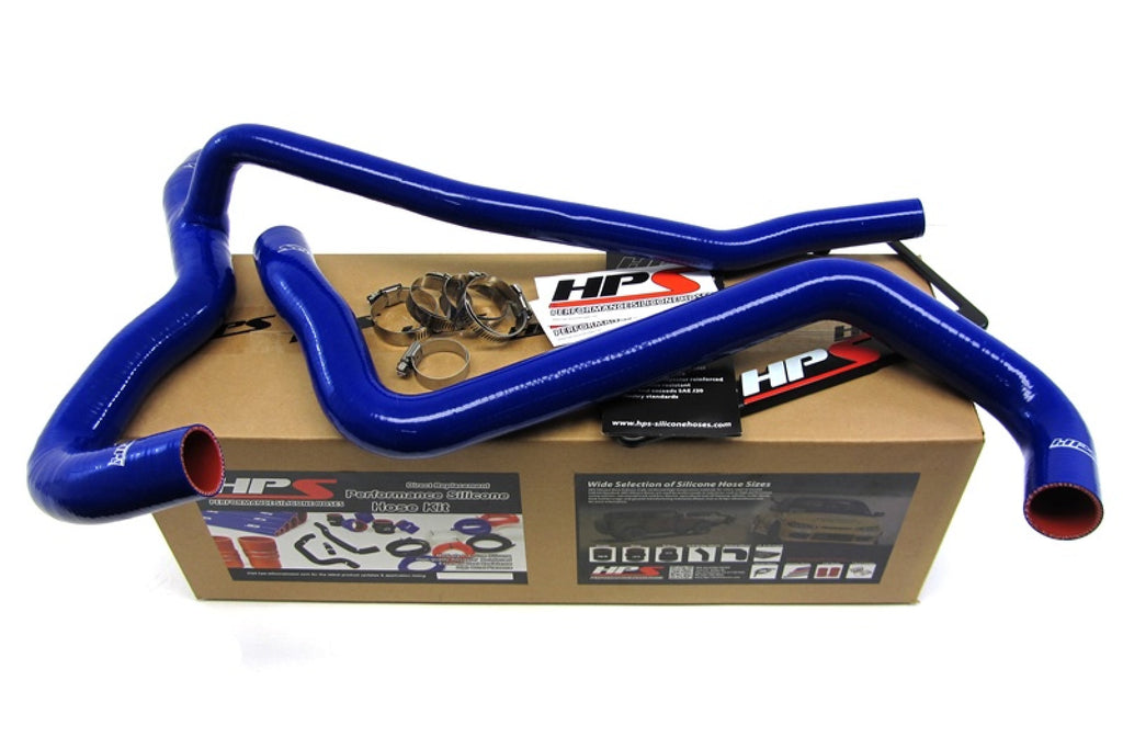 HPS Blue Reinforced Silicone Radiator Hose Kit Coolant for Ford 07-10 Mustang GT V8