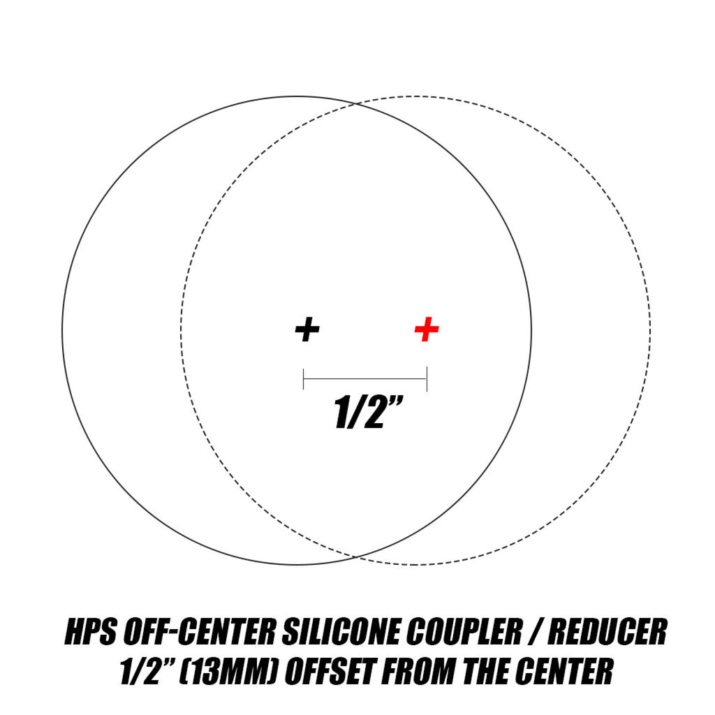 HPS Performance HTSOR-375-400-L4-BLUE Silicone Offset Reducer
