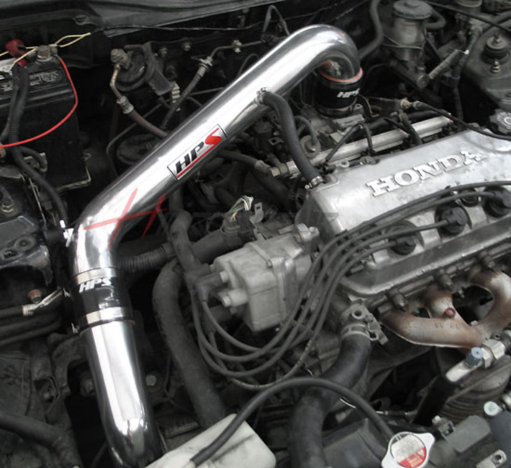 HPS Black Cold Air Intake EK (Converts to Shortram) Cool Long Ram CAI 837-408WB