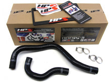 Load image into Gallery viewer, HPS Black Reinforced Silicone Radiator Hose Kit Coolant for Acura 90-93 Integra B18 B20