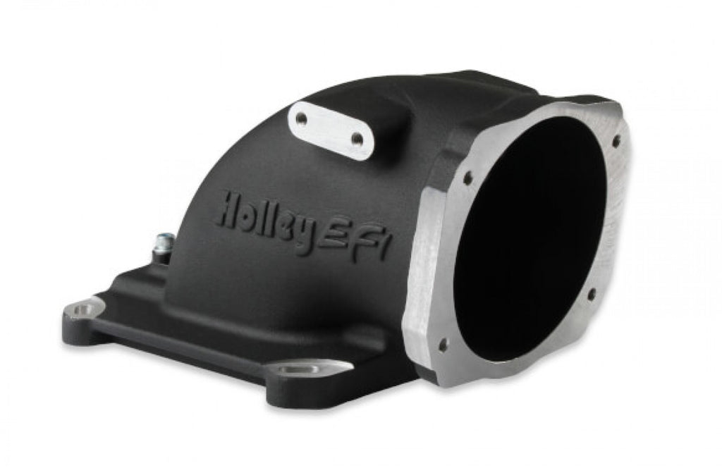 Holley EFI EFI Throttle Body Intake Elbow-Black Finish