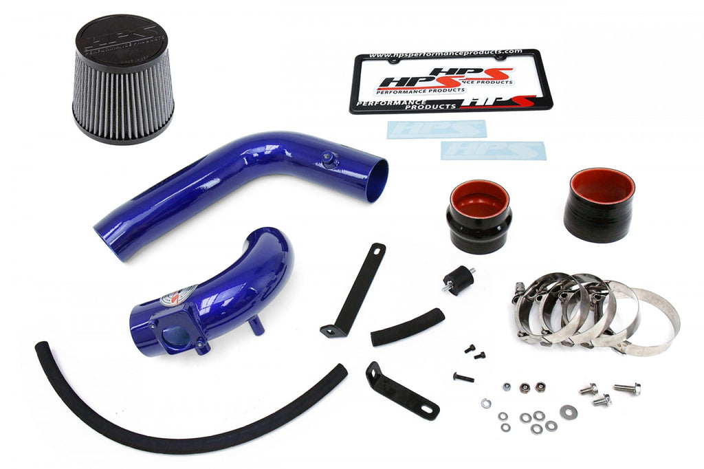 HPS Blue Cold Air Intake Kit (Converts to Shortram) Cool Long Ram CAI 837-165BL