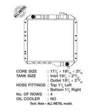 Load image into Gallery viewer, CSF Toyota Land Cruiser 3.9L 1974-1970; Toyota Land Cruiser 4.2L 1980-1975 Radiator