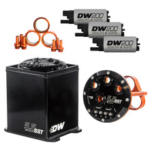 Load image into Gallery viewer, Deatschwerks 5.5L Staged Surge Tank, Universal. Includes 3 DW200 Fuel Pumps.