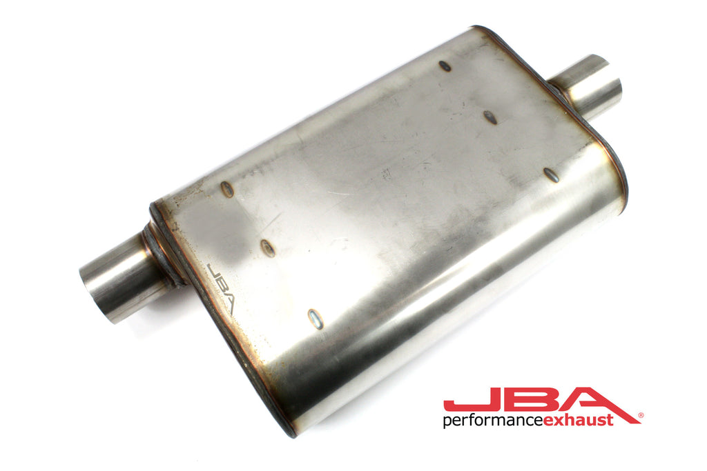 JBA Performance Chambered 2.5" Muffler 304 SS Offset/Center