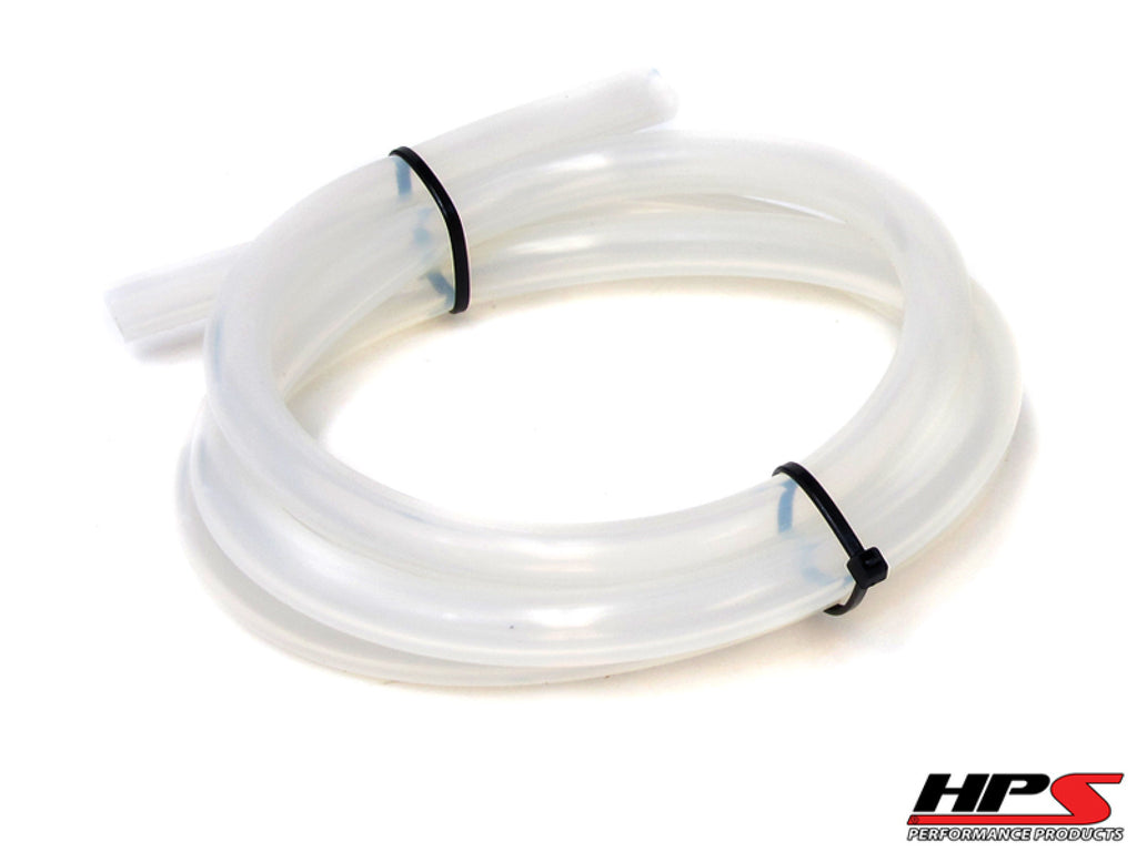 HPS 9/32" (7mm) ID Clear High Temp Silicone Vacuum Hose - 25 Feet Pack