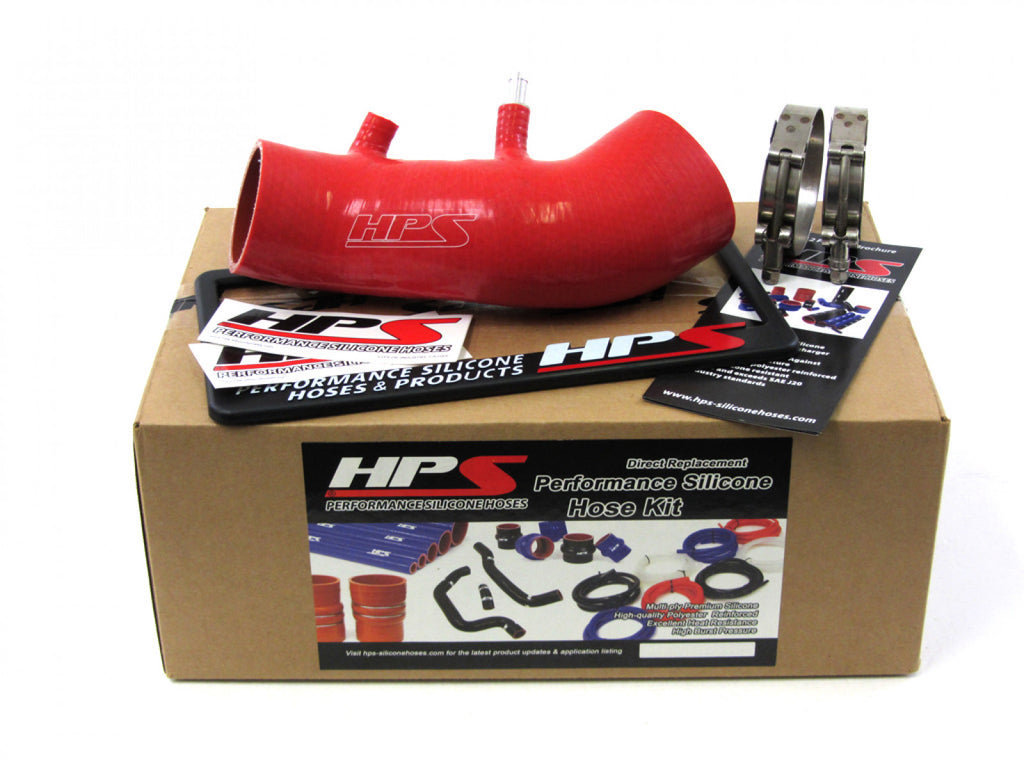 HPS Red Reinforced Silicone Post MAF Air Intake Hose Kit for Honda 06-11 Civic Si