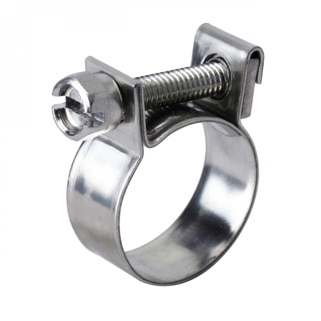 HPS SAE #11 Stainless Steel Fuel Injection Hose Clamp - 25/64" - 15/32" (10mm - 12mm)