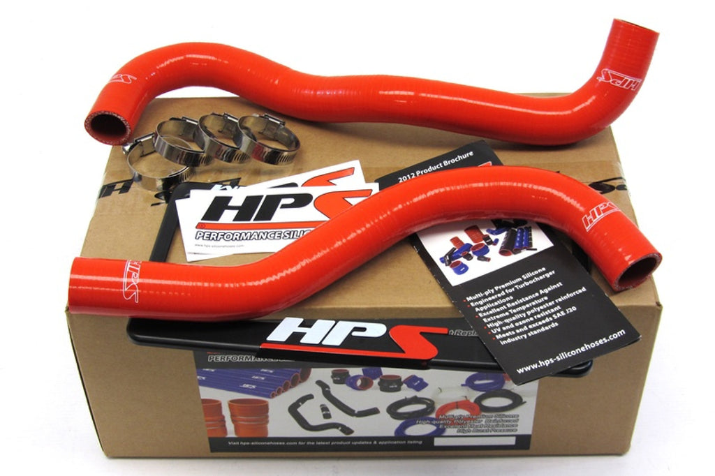 HPS Red Reinforced Silicone Radiator Hose Kit Coolant for Honda 12-15 Civic Si