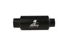 Load image into Gallery viewer, Aeromotive Filter, In-Line, 10-m Fabric Element, ORB-10 Port, Black Hard-Coat, Marine, 2&quot; OD