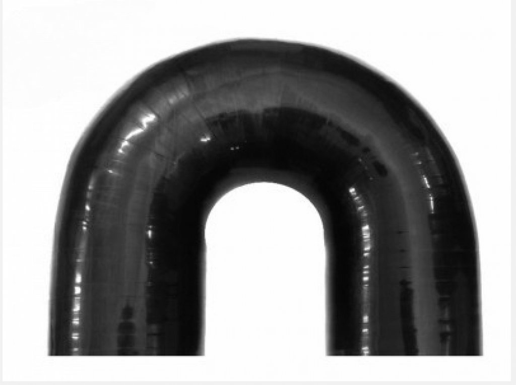 BOOST Products Silicone Elbow 180 Degrees, 3" ID, Black