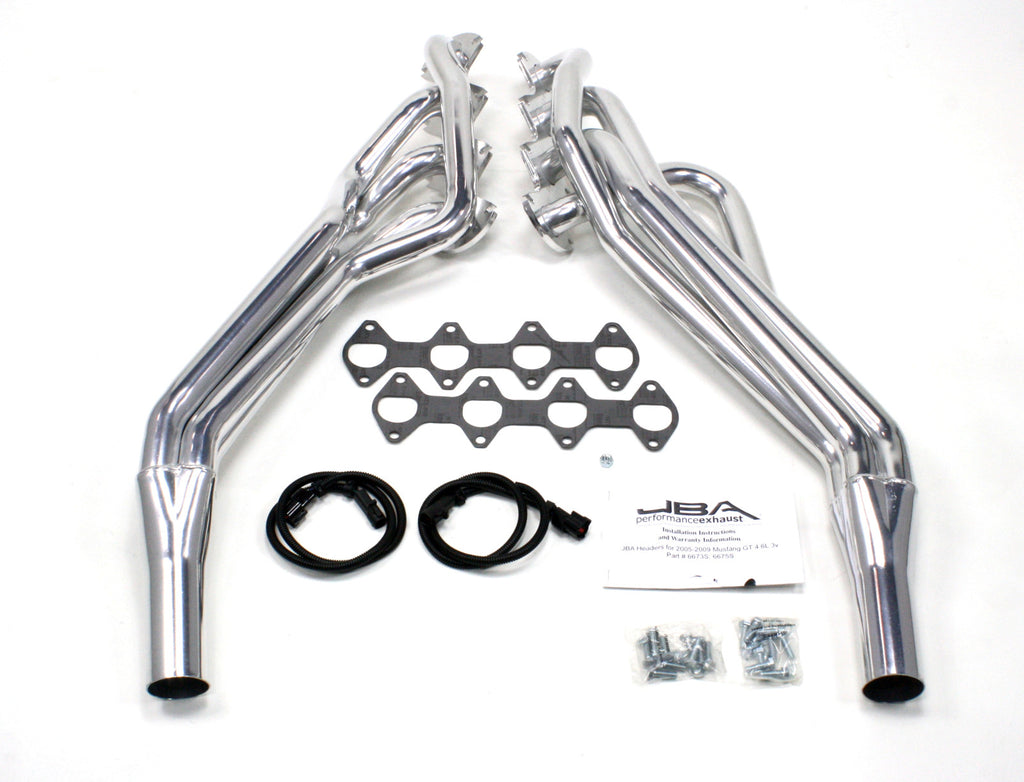 JBA Performance 05-10 Mustang  Long Tube 4.6L Silver Ctd