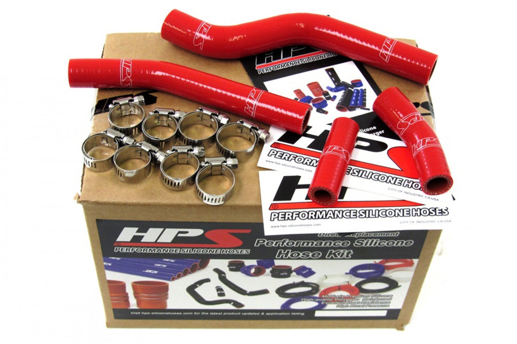 HPS Red Reinforced Silicone Radiator Hose Kit Coolant for Yamaha?07-09 WR450F