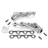 1979-1993 MUSTANG 351 SWAP 1-5/8 SHORTY HEADERS (POLISHED SILVER CERAMIC)