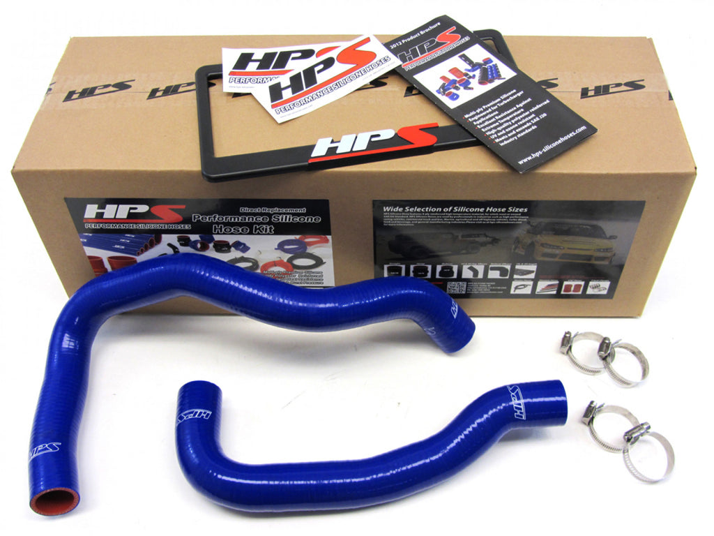 HPS Blue Reinforced Silicone Radiator Hose Kit Coolant for Nissan 89-98 240SX w/ KA