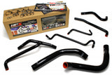 HPS Ford 11-14 Mustang 3.7L V6 High Temp Reinforced Silicone Radiator and Heater Hose Kit Coolant OEM Replacement - Black