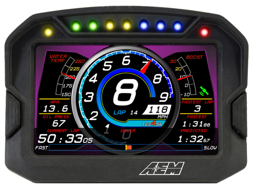 AEM CD-5 Carbon Digital Racing Logging and GPS Enabled Dash Display