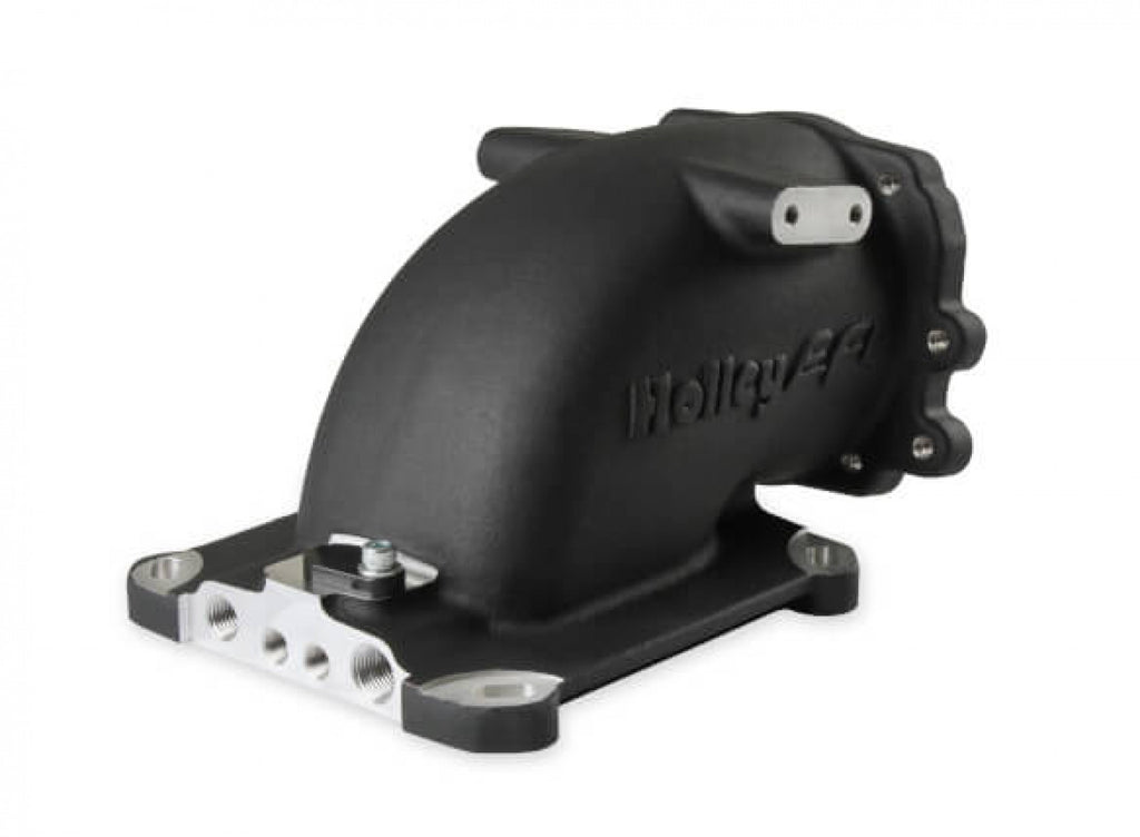 Holley EFI EFI Throttle Body Intake Elbow-Black Finish