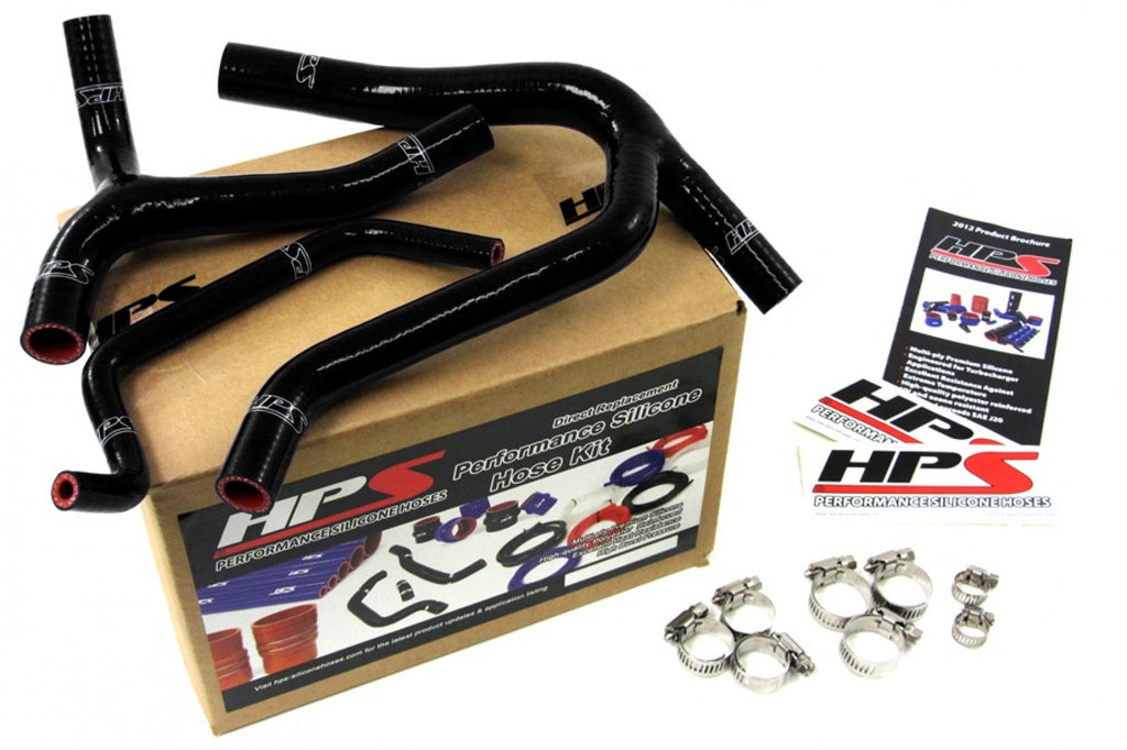 HPS Black Reinforced Silicone Radiator Hose Kit Coolant for Kawasaki 06-08 KX450F