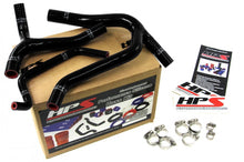 Load image into Gallery viewer, HPS Black Reinforced Silicone Radiator Hose Kit Coolant for Kawasaki 06-08 KX450F